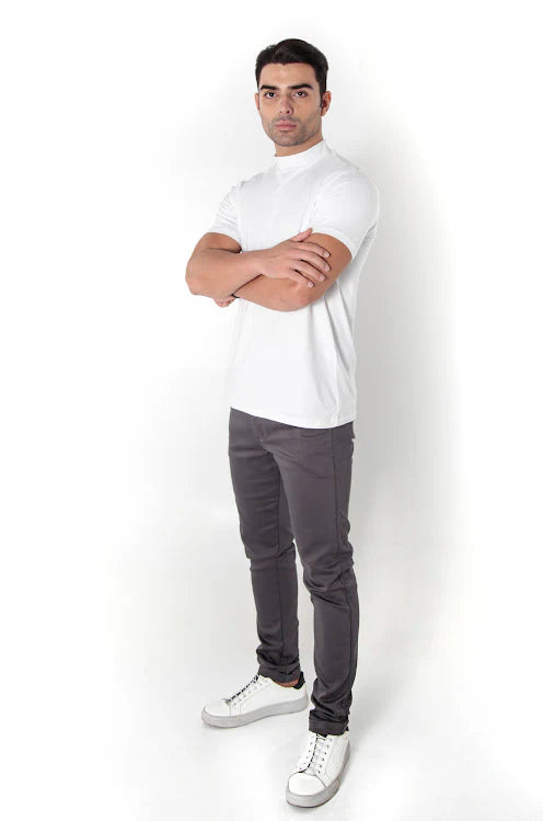 Camisa Premium Algodão Egípcio Gola Alta