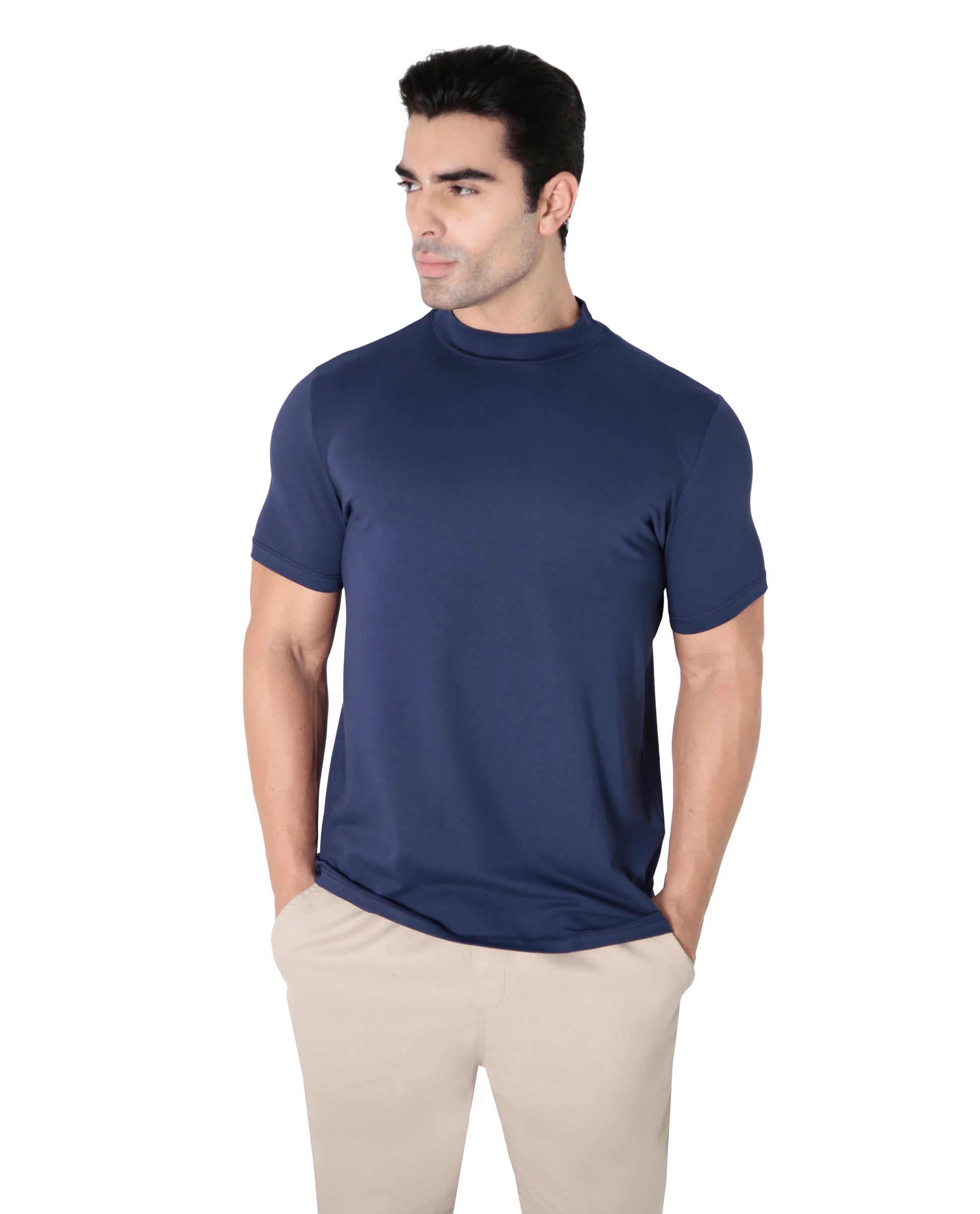 Camisa Premium Algodão Egípcio Gola Alta
