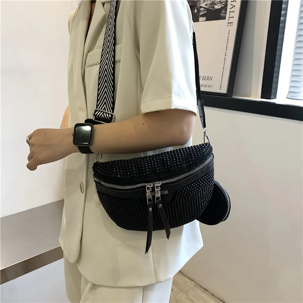 Pochete de Strass Glamour- Carnaval 2024, CrossBody